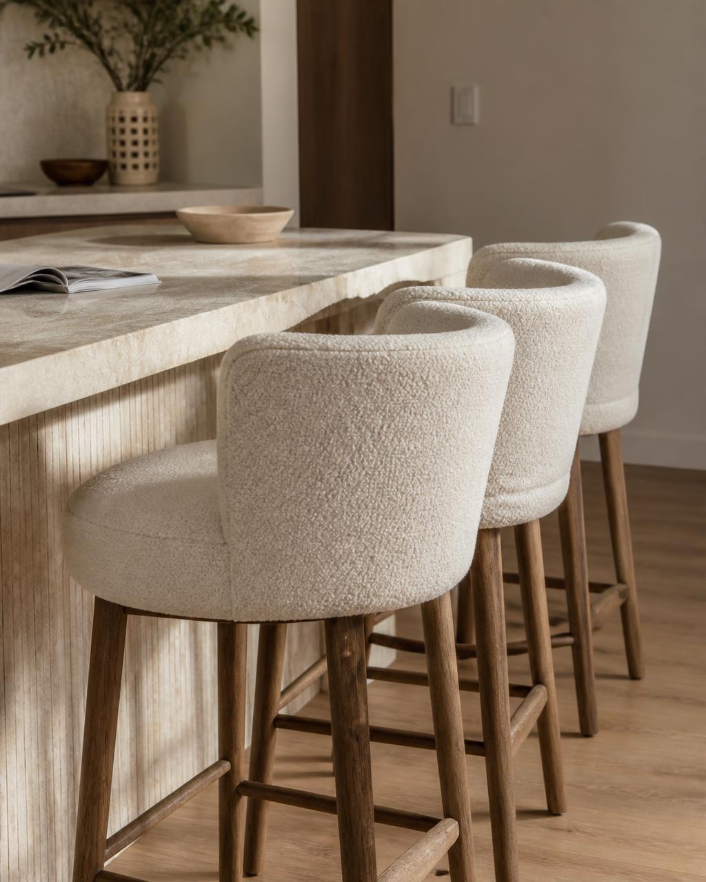 Outdoor Stools styled in an Australian kitchen